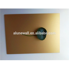 Insulated high quality Gold brushed aluminum composite Wall cladding panel